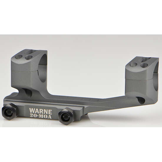 Scope Mounts Warne Scope Mounts ZPAP M85 WAR MOUNT 20MOA 1 MSR GRY EXT SKELETONIZED